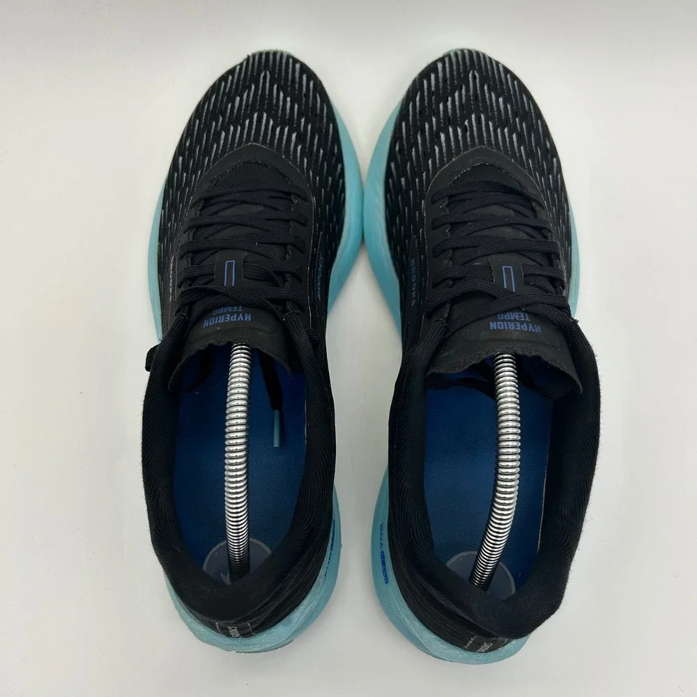 Brooks Hyperion Tempo Shoes Mens 11 Black Iced Aqua Running Shoes 1103291D082